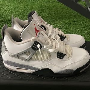 Jordan Retro 4 Size 13 White/Gray/Black